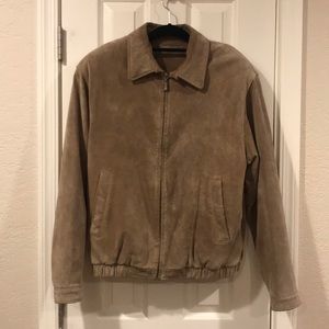 Tan leather jacket